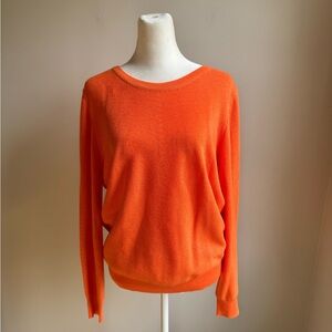Kerisma Women’s Wool Blend Crewneck Sweater Orange Size S/M Soft Lightweight